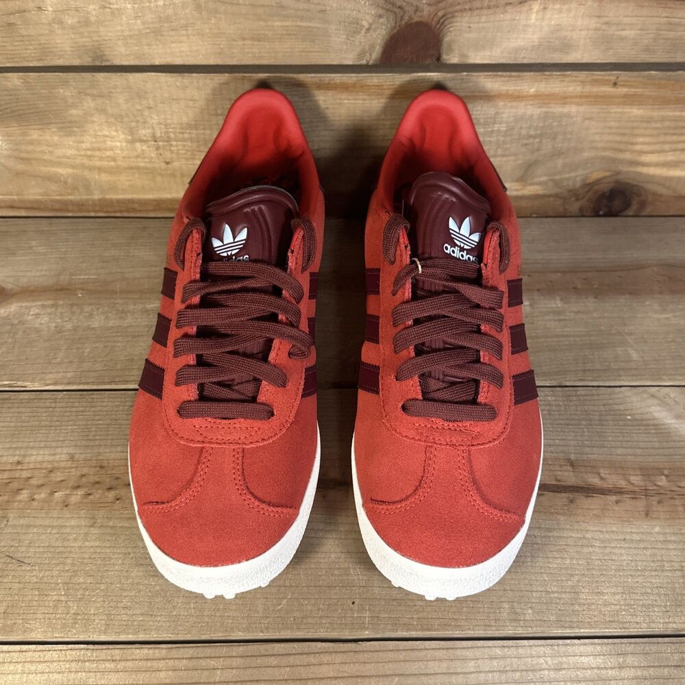 NEW Mens 8 - adidas Gazelle Spikeless Golf Shoes Cleats “Better Scarlet” IH2269 - Picture 3 of 7